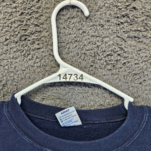 US Navy Sweatshirt Adult Size Medium Blue Crewneck Logo Pullover Soffe - Picture 9 of 9